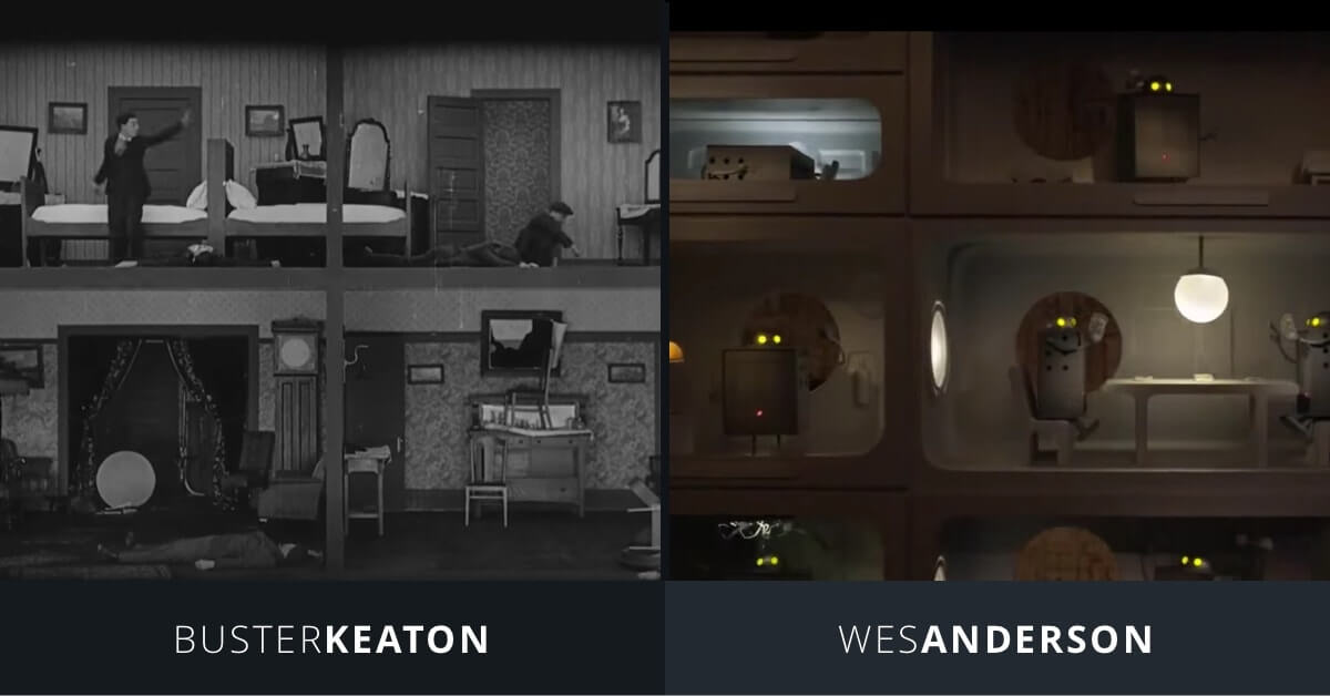 Art of the Gag - Buster Keaton and Wes Anderson - Flat Sets