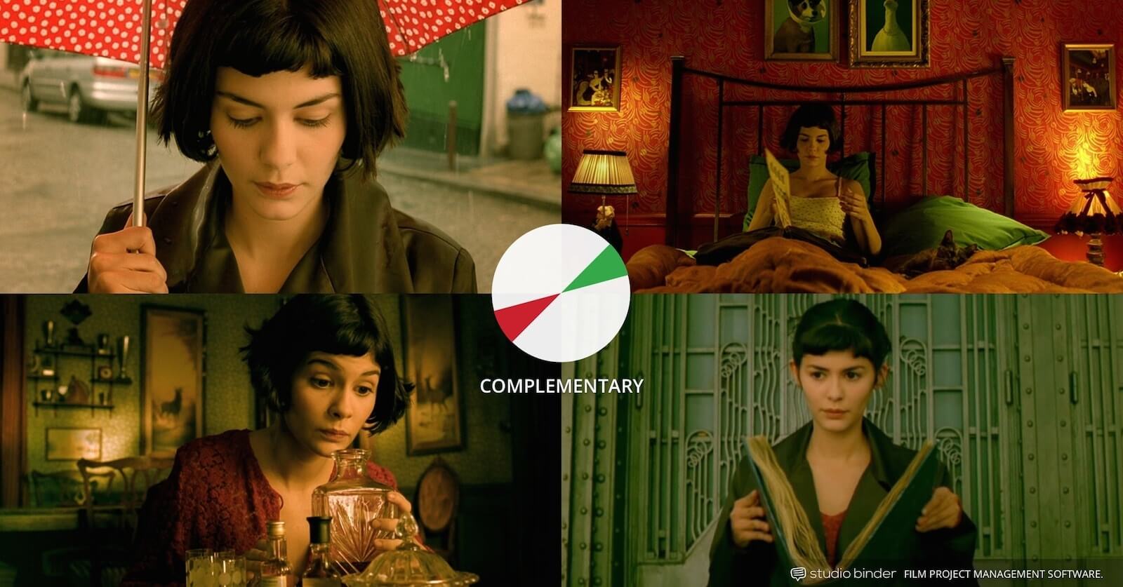 How to Use Color in Film - Example of Movie Color Palette and Schemes - Complementary - Amelie-min How to Use Color in Film - Example of Movie Color Palette and Schemes - Complementary - Amelie-min