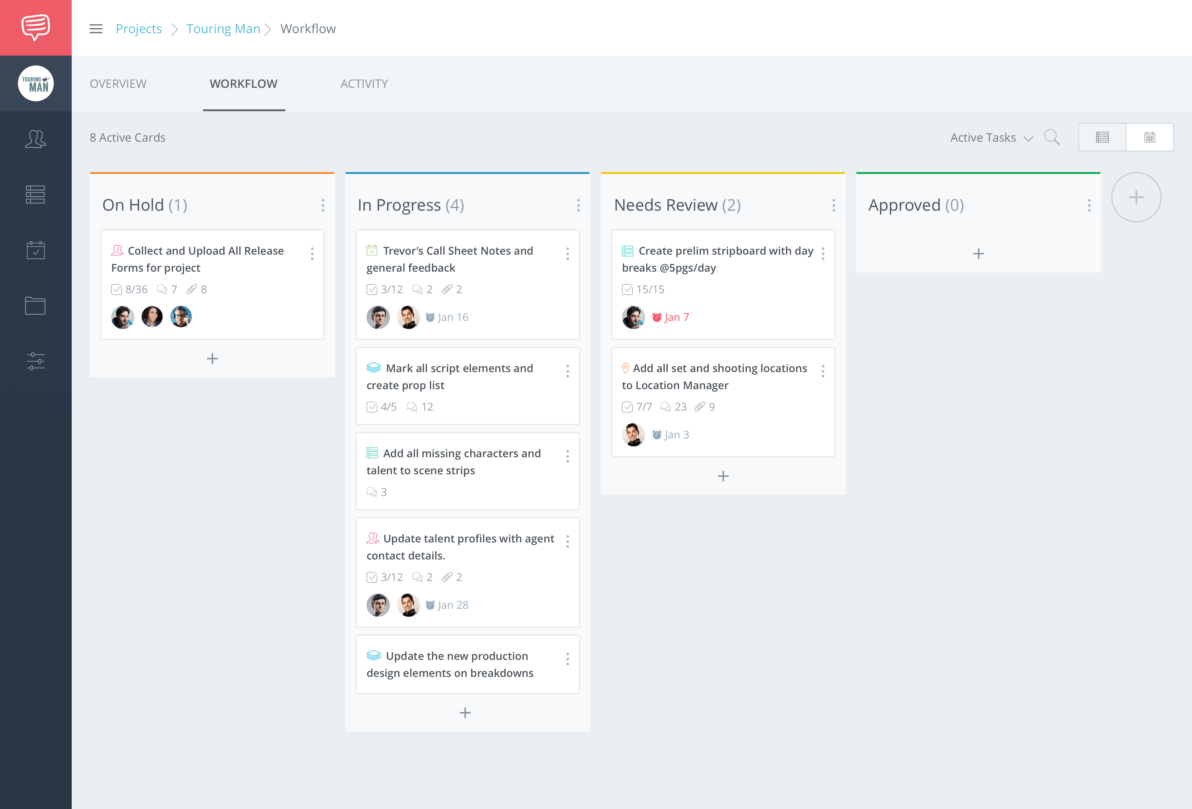StudioBinder Call Sheet Email Delivery Workflow Diagram - Track Call Sheet Confirmations