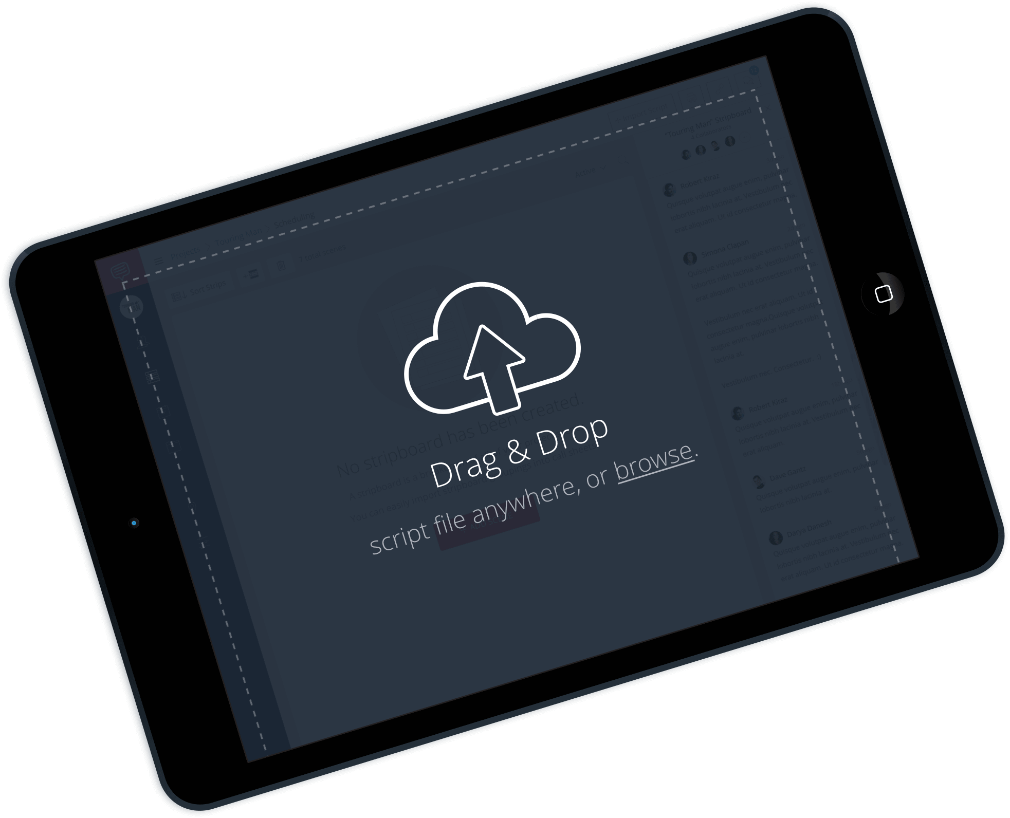 Video Film and TV Production Management Software - Film Production Scheduling Software - Import Scripts from Final Draft - StudioBinder1 Video Film and TV Production Management Software - Film Production Scheduling Software - Import Scripts from Final Draft - StudioBinder1