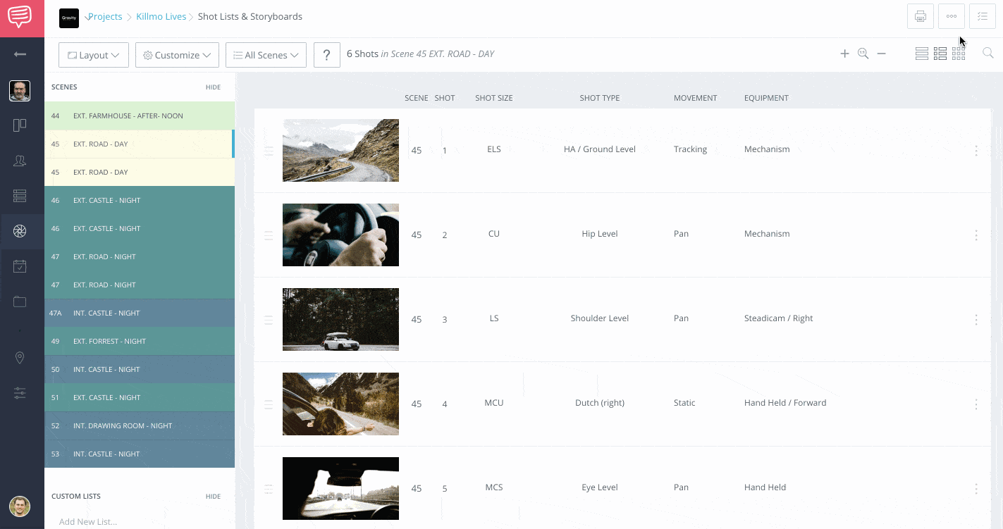 Introducing Shot List Template and Storyboard Template Builder - Collaboration Workflow