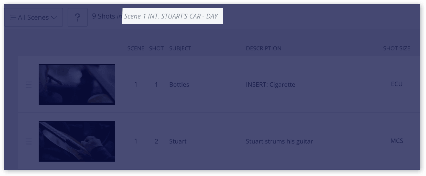The Only Shot List Template You Need (with Free Download) - Scene Description-min