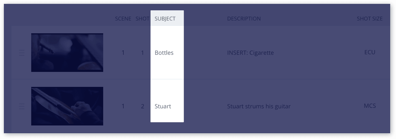 The Only Shot List Template You Need (with Free Download) - Subject