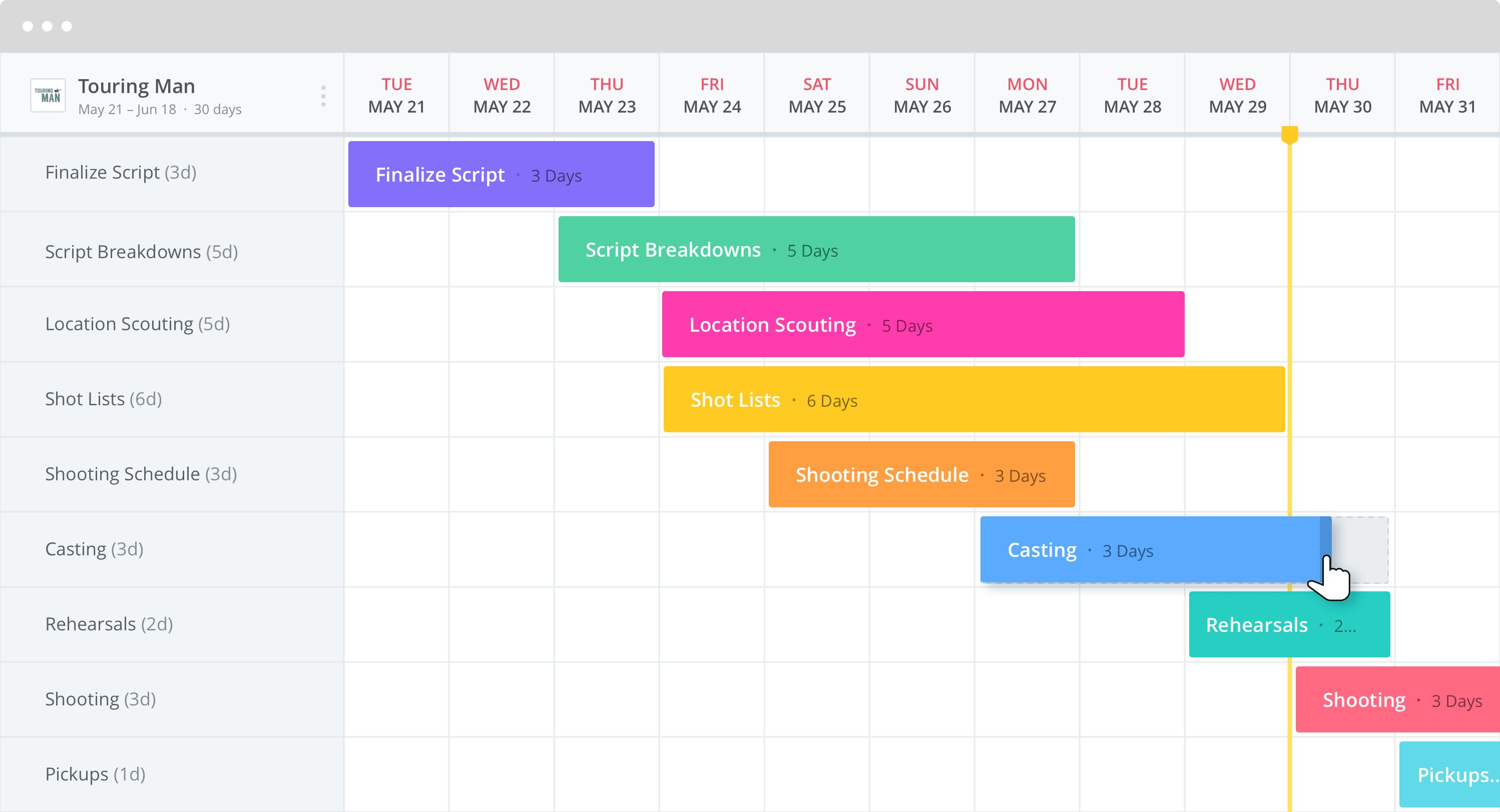 Company Culture Videos - Production Calendar - StudioBinder