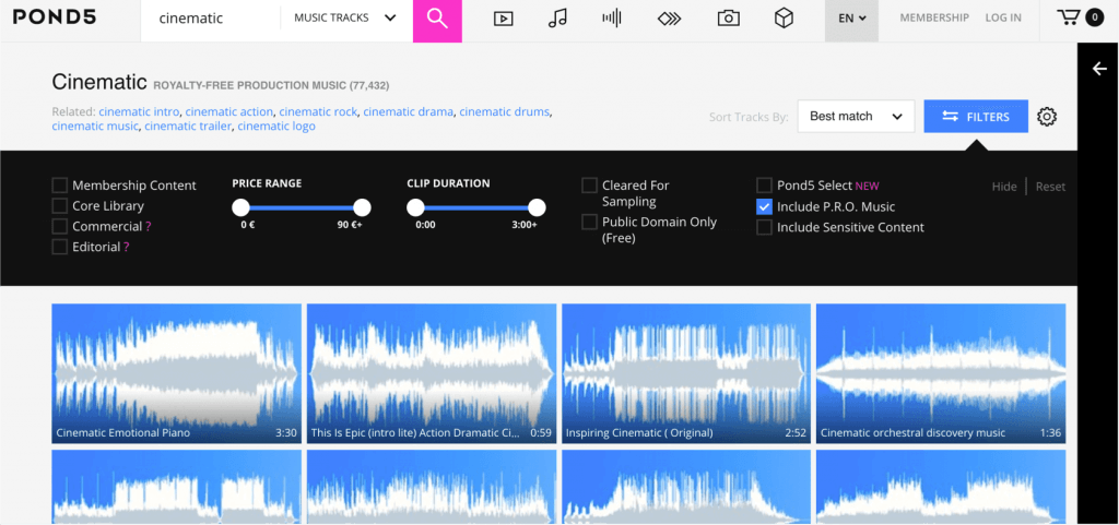 Best Stock Music Sites for Video Creators - Pond5 - StudioBinder Best Stock Music Sites for Video Creators - Pond5 - StudioBinder