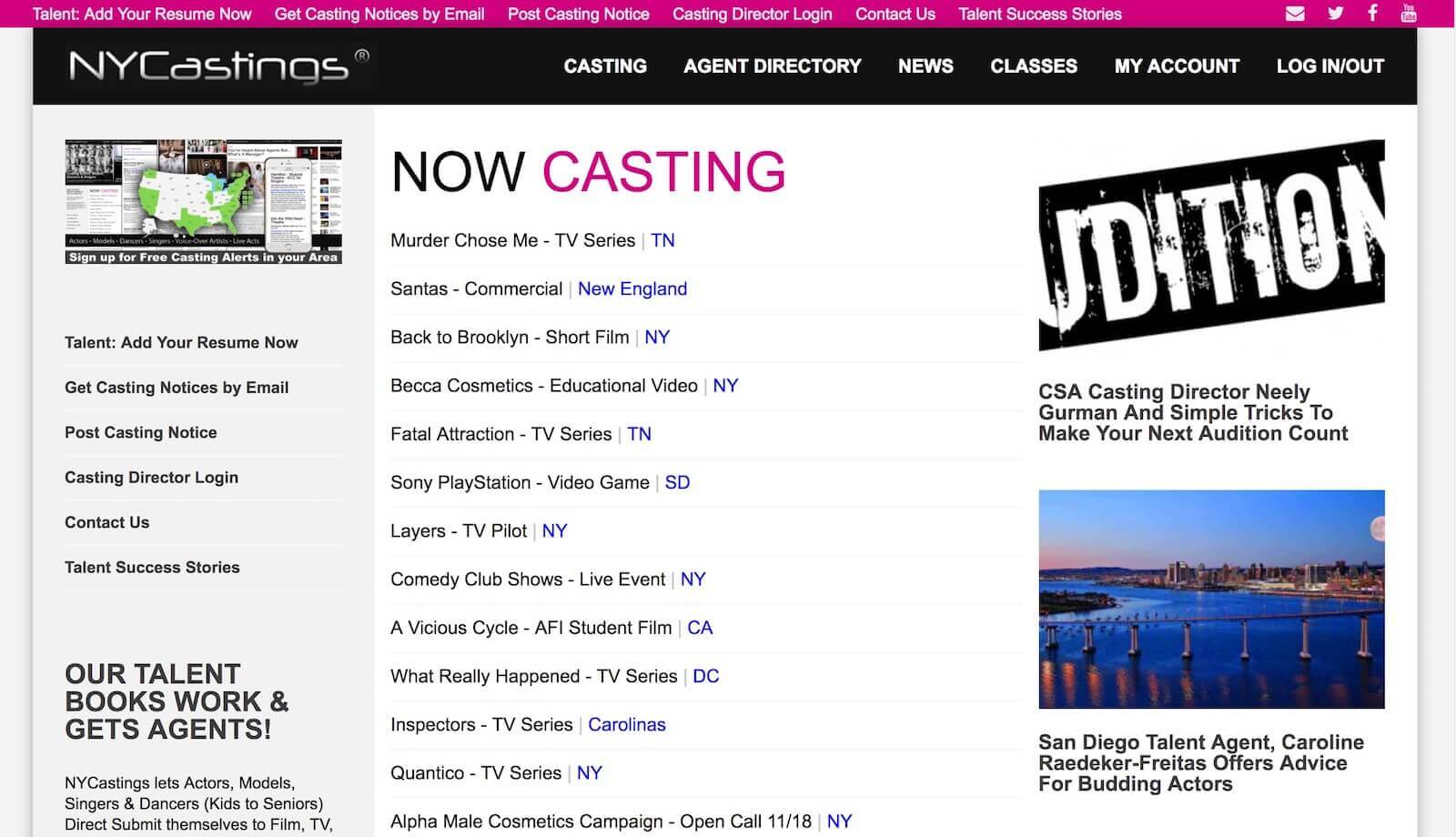 Casting Websites-NYC Website-StudioBinder Casting Websites-NYC Website-StudioBinder