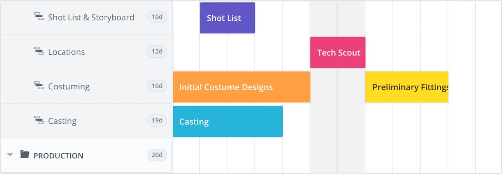 Photo, Video and Film Production Calendar Template and Software - Shot List and Tech Scout - Free Template - StudioBinder Photo, Video and Film Production Calendar Template and Software - Shot List and Tech Scout - Free Template - StudioBinder