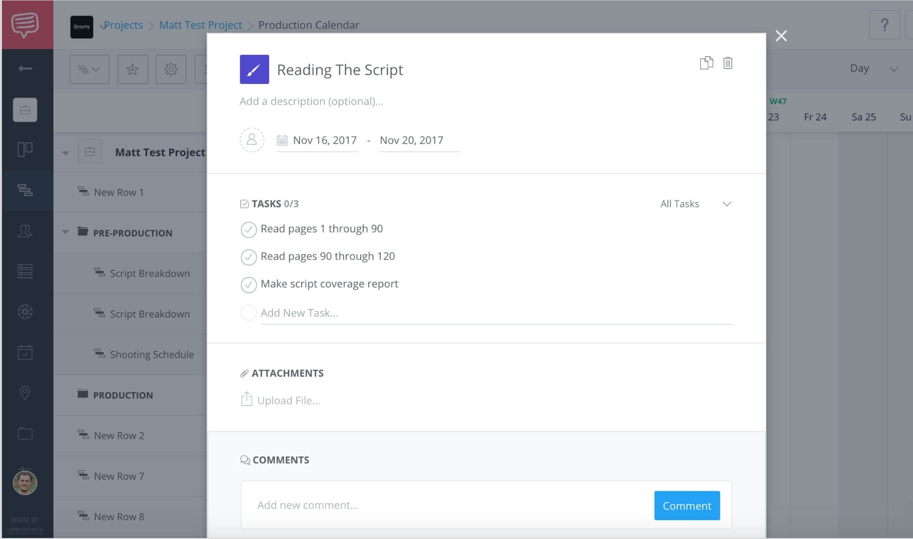 Film, Photo & Production Timeline - Add Tasks - StudioBinder Film, Photo & Production Timeline - Add Tasks - StudioBinder