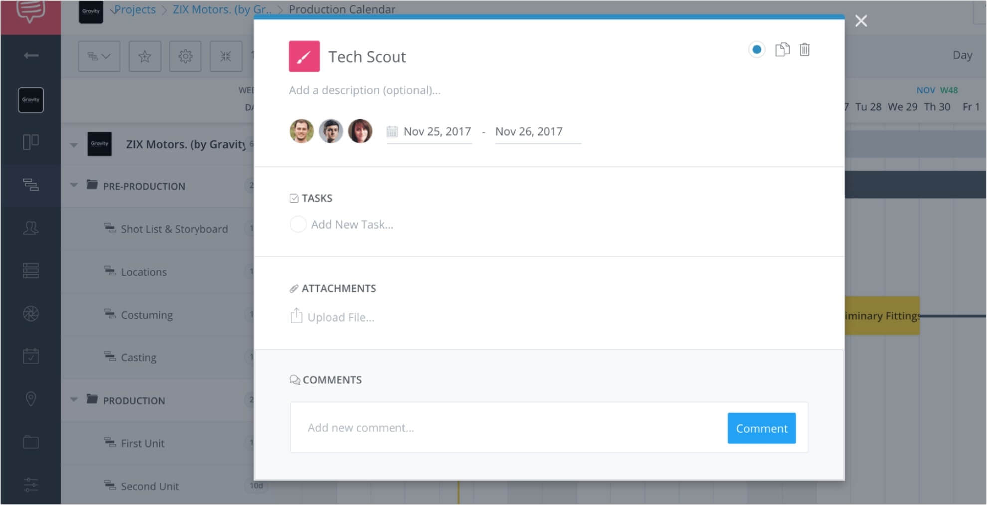How To Create A Gantt Chart Online - Add Team Members - StudioBinder