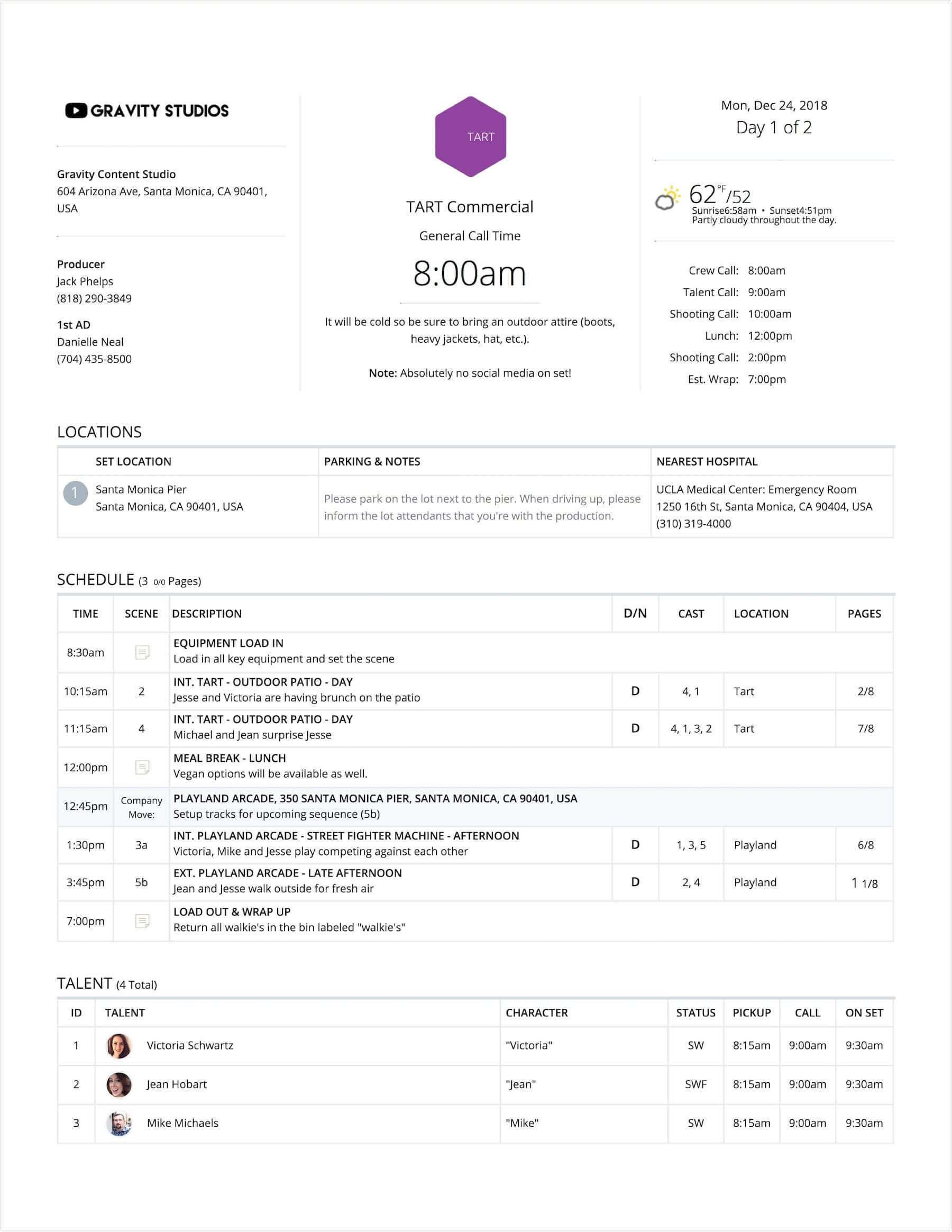 How to Make a Call Sheet Online with StudioBinder Call Sheet Software - 0 How to Make a Call Sheet Online with StudioBinder Call Sheet Software - 0