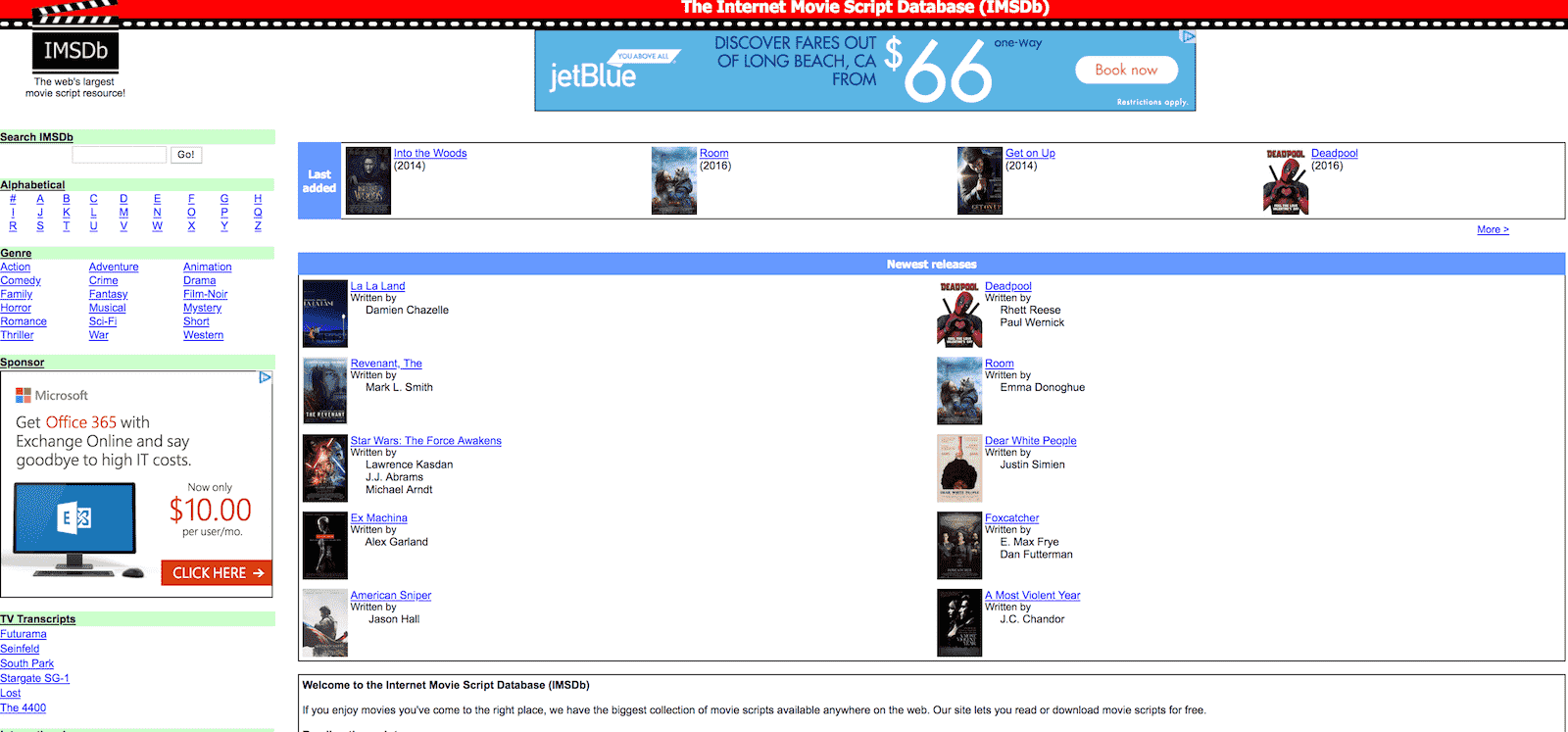 Best Screenwriting Website - Script Writers - IMSBD Best Screenwriting Website - Script Writers - IMSBD