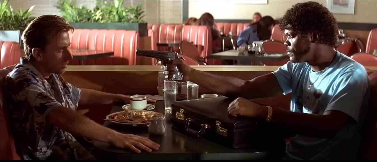 Two Shot - Camera Angles - Jules and Honey Bunny two shot Two Shot - Camera Angles - Jules and Honey Bunny two shot