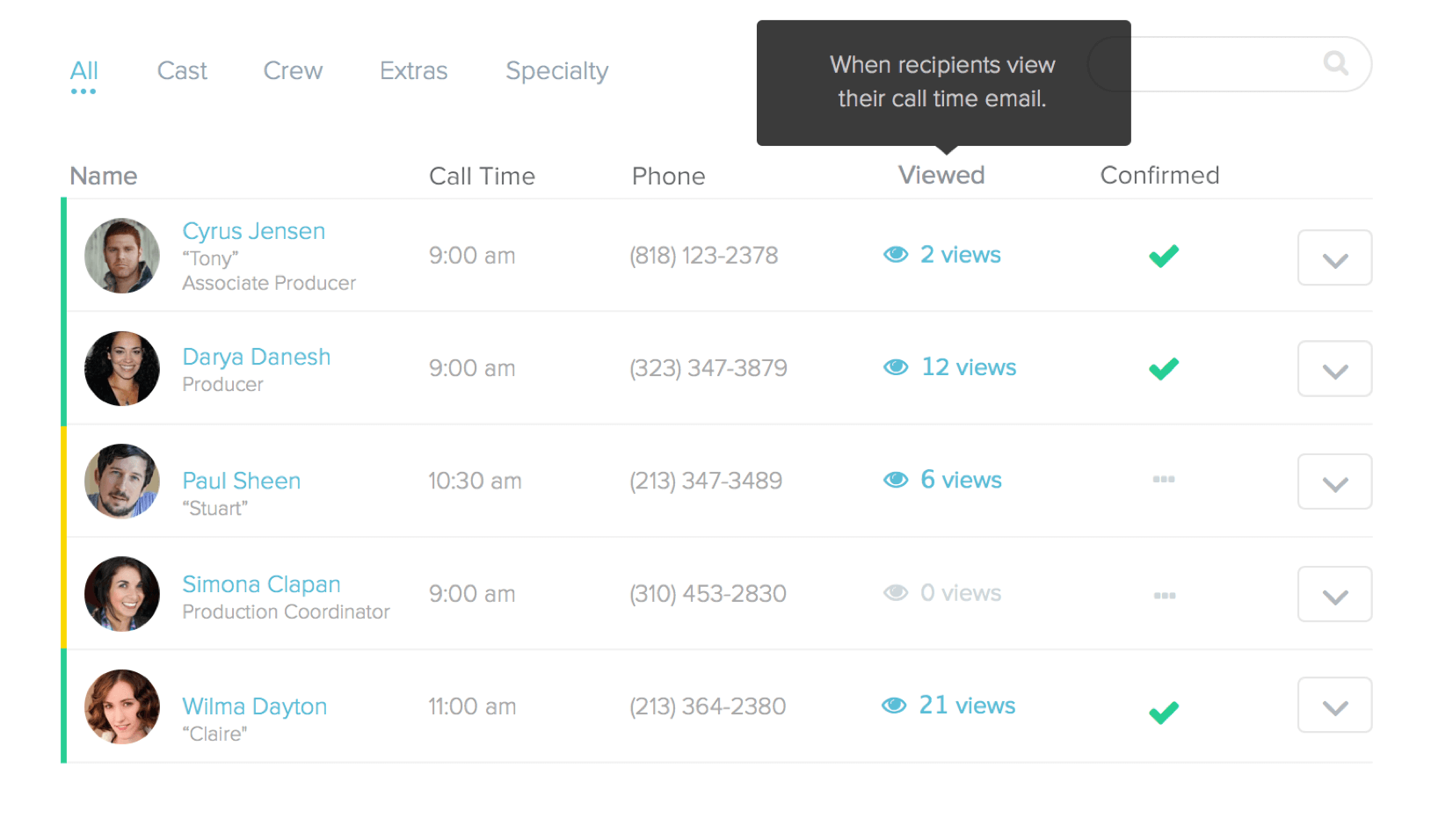 StudioBinder Pre Production Software - Add Shooting Schedule to Call Sheet