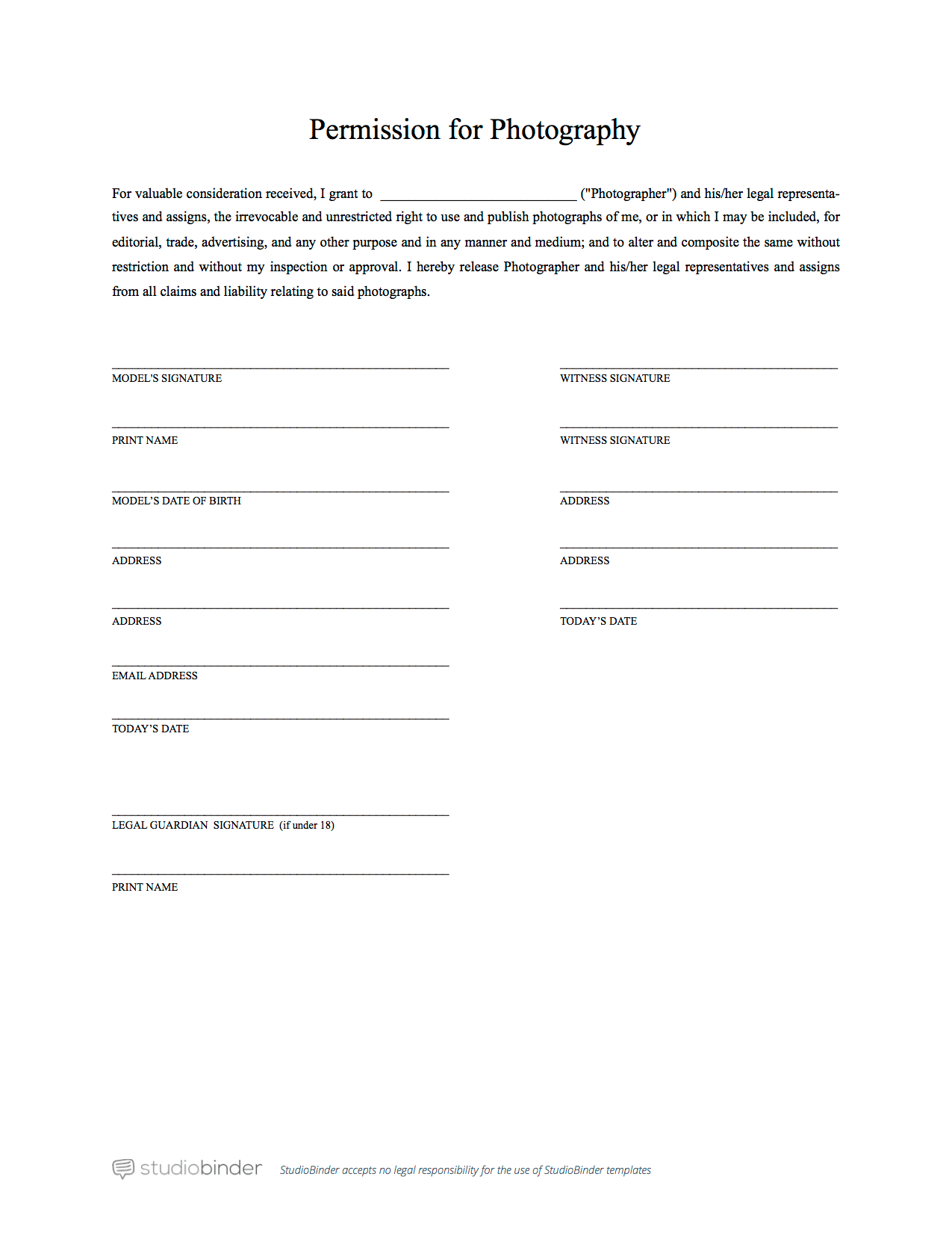the-best-free-model-release-form-template-for-photography