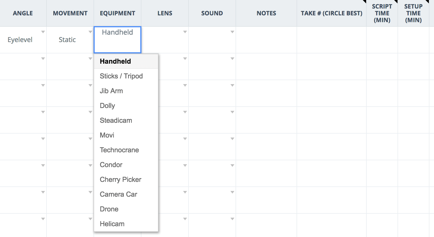 The Only Shot List Template You Need — with Free Download