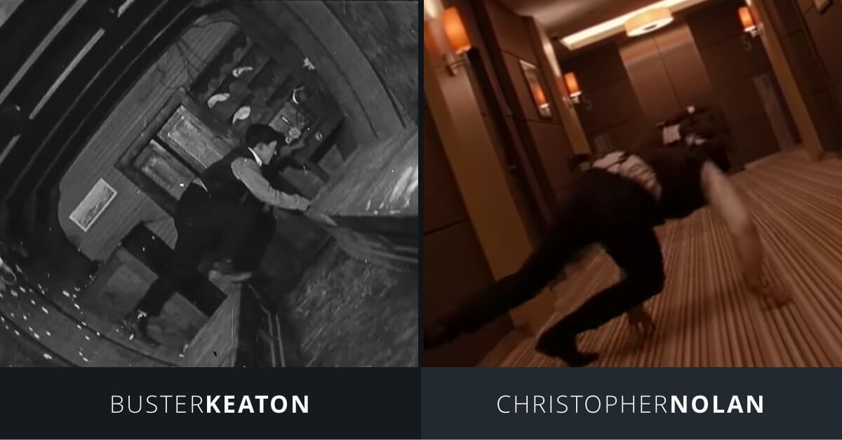 Art of the Gag - Buster Keaton and Christopher Nolan - Rotating Hallways
