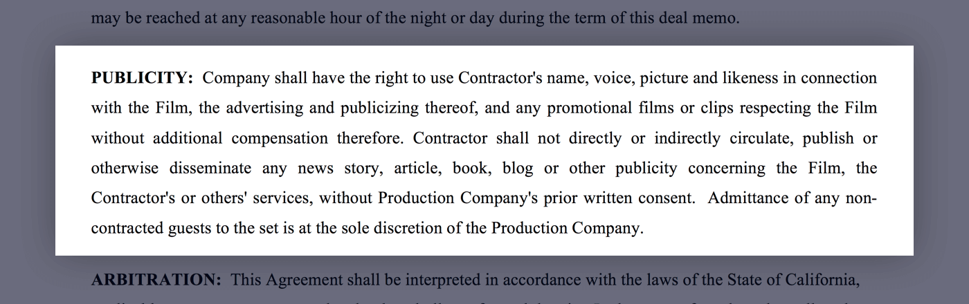 Mastering the Crew Deal Memo Template - 19 - Publicity - StudioBinder