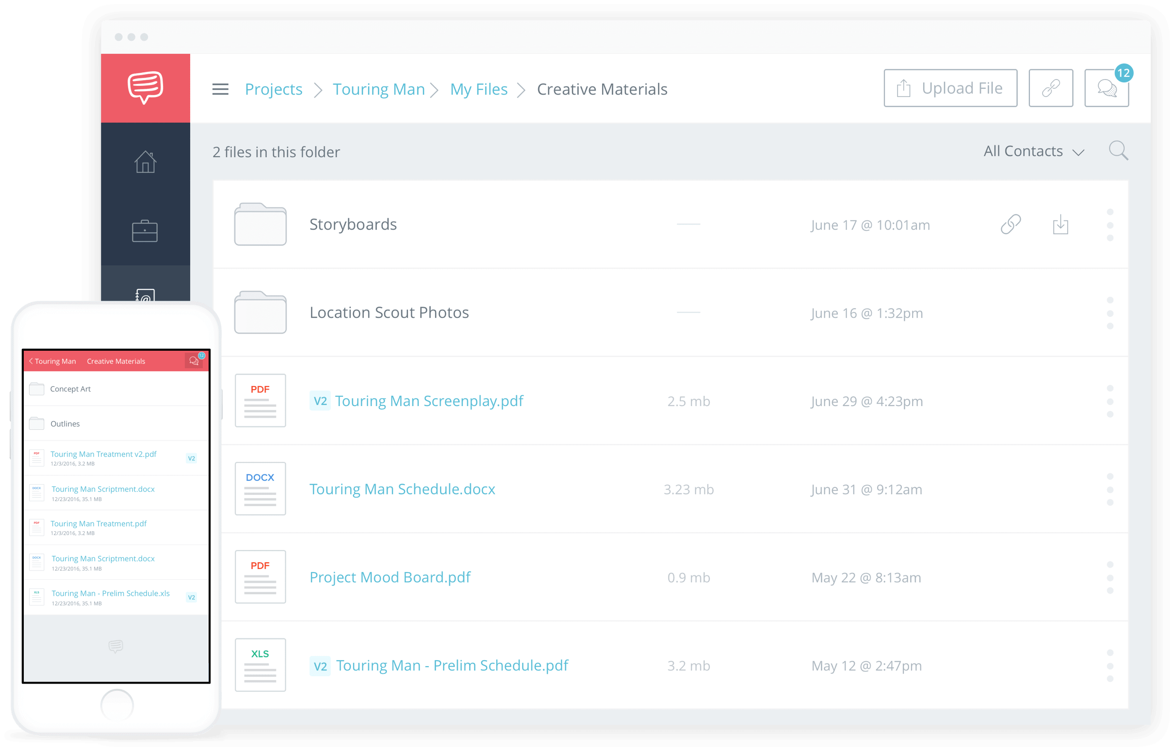 StudioBinder Film Making Software - Secure File Sharing for Corporate Video Production