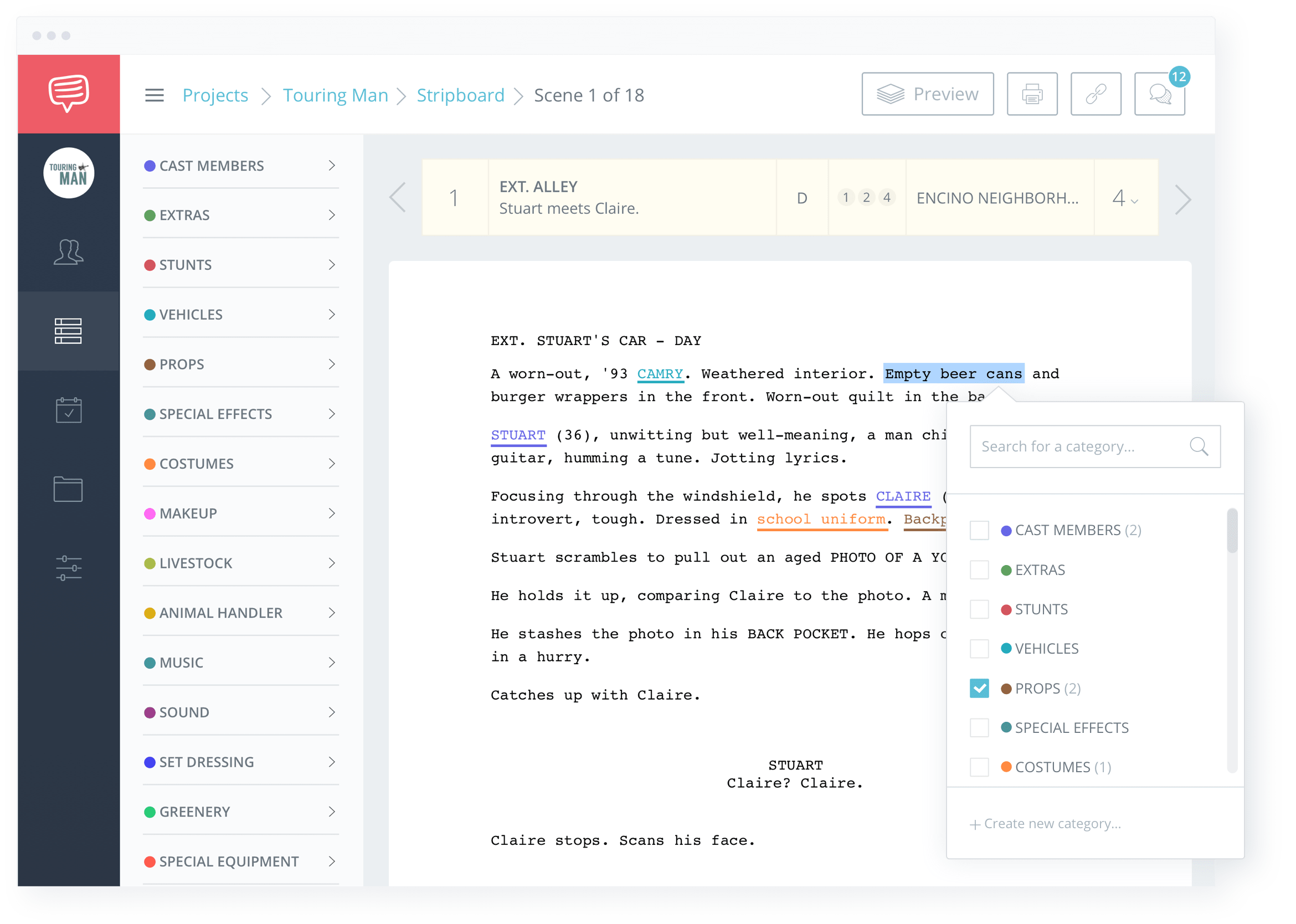 StudioBinder Production Scheduling Software For The Modern Filmmaker - Script Breakdown Software for Film Production Companies