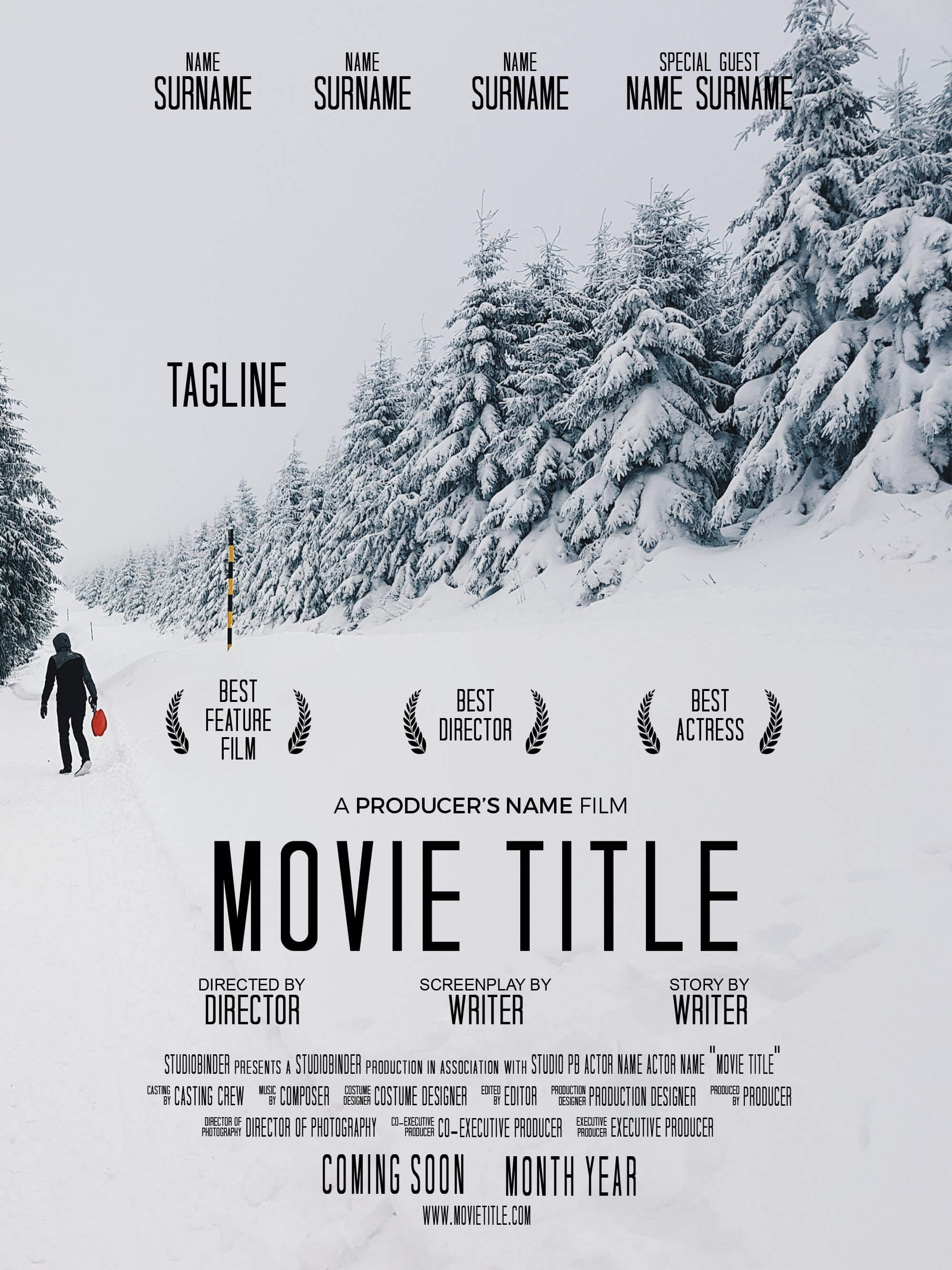 Movie Poster Templates 13 Free Printable MS Word PDF