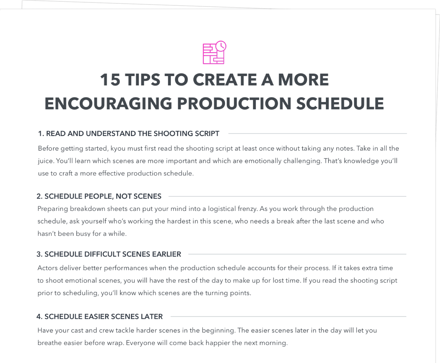 scheduling your day