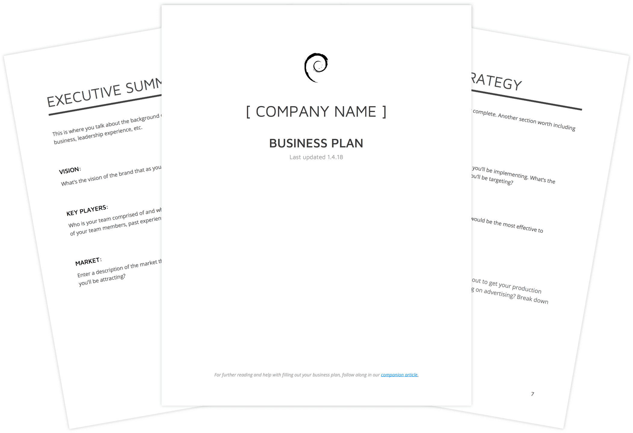 production plan business plan example